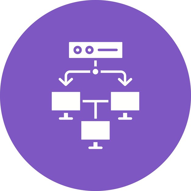 Icon van het lokale netwerk