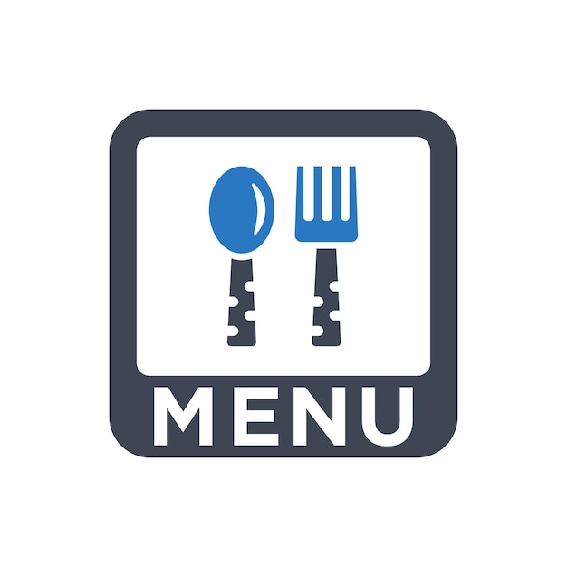 Icon van het menu van het restaurant