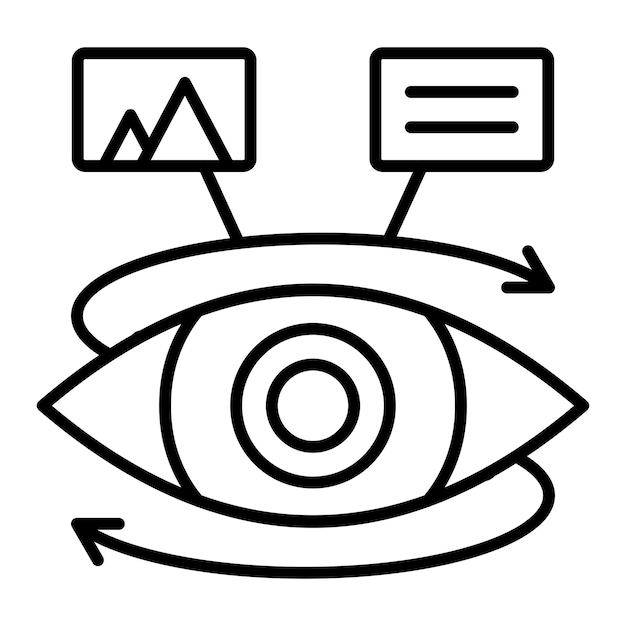 Vector icon van het oog