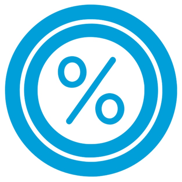 Icon van het procentteken
