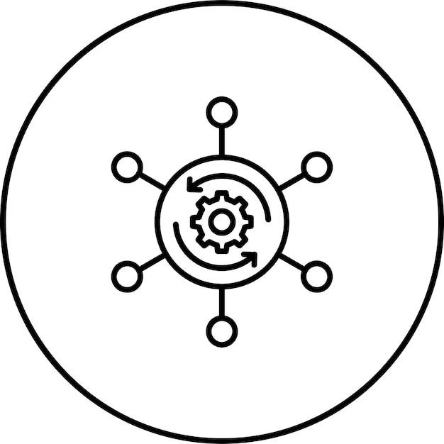 Icon van het proces