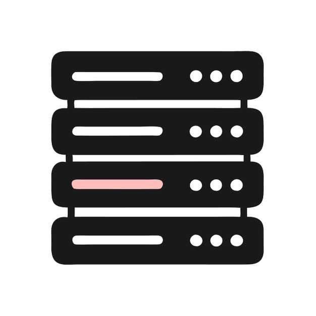 Icon van het server datacenter
