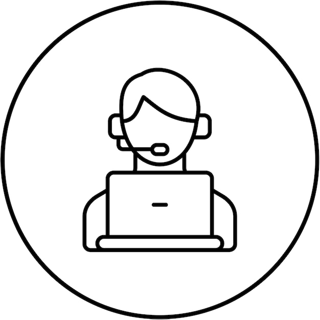 Icon van het telefooncentrum