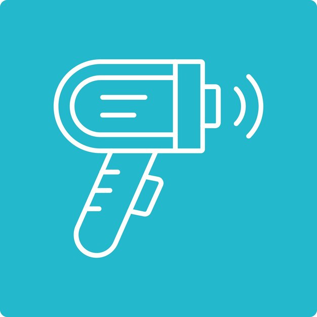 Icon van het thermometer pistool