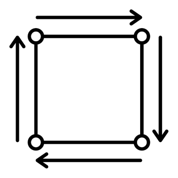 Vector icon van het vierkant