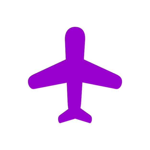 Icon van het vliegtuig Reizigerssymbool Platte ontwerp stijl eps 10 bronnen grafisch element ontwerp Vector