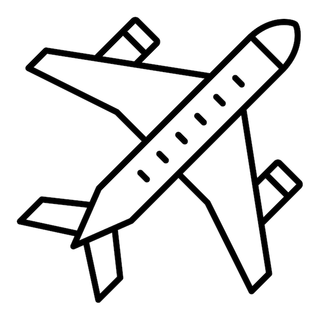 Icon van het vliegtuig