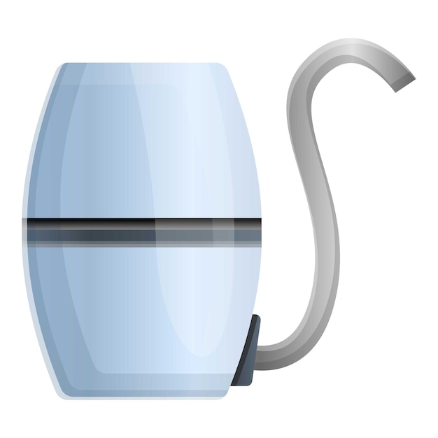Icon van het waterfilter van het appartement Cartoon van het water filter van het appartement vectoricon voor webontwerp geïsoleerd op witte achtergrond