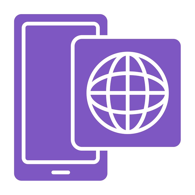 Icon van het web