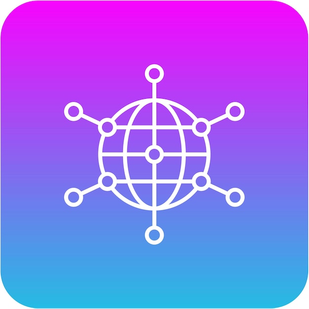 Icon van het wereldwijde netwerk