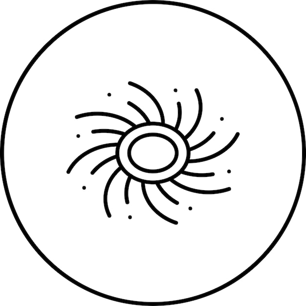 Icon van het zwarte gat