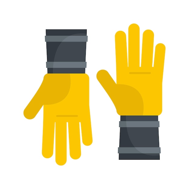 Icon van honinghandschoenen vlakke illustratie van honing handschoenen vector icoon voor web geïsoleerd op wit