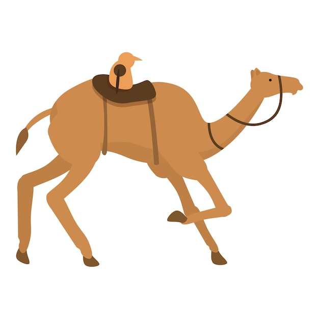 Icon van kameelraces cartoon vector Arabische dieren woestijn