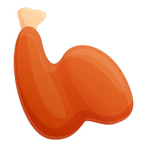 Icon van kippenvlees Cartoon van kipenvlees vector icoon voor webontwerp geïsoleerd op witte achtergrond