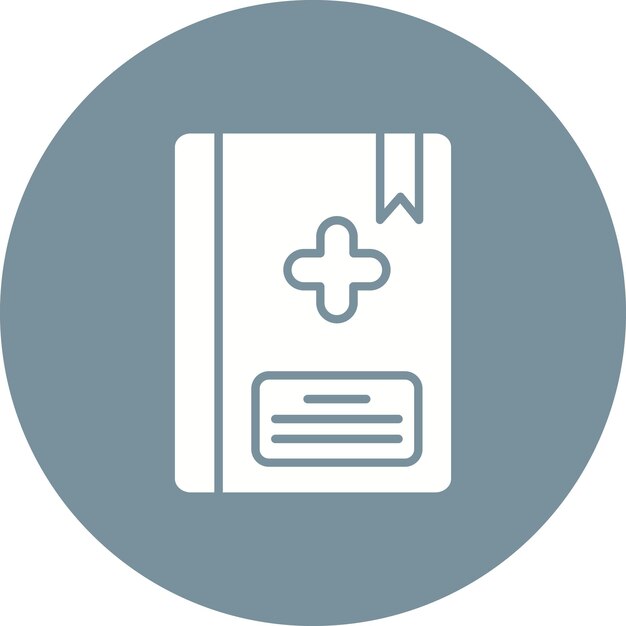 Vector icon van medische boekvector kan worden gebruikt voor medicine-iconset