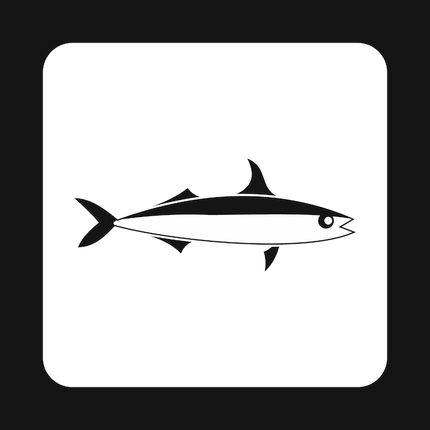 Icon van smeltvis in eenvoudige stijl geïsoleerd op witte achtergrond Symbol van de aquatische omgeving van de bewoners