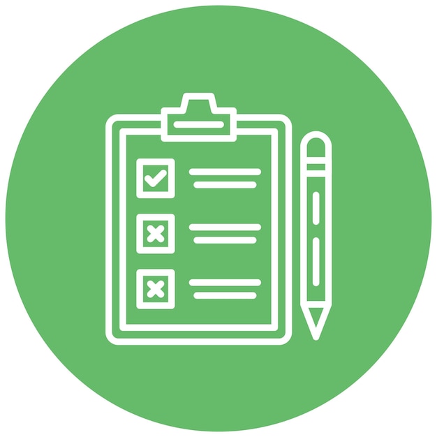 Icon van taaklijstvector Kan worden gebruikt voor Action Plan-iconset