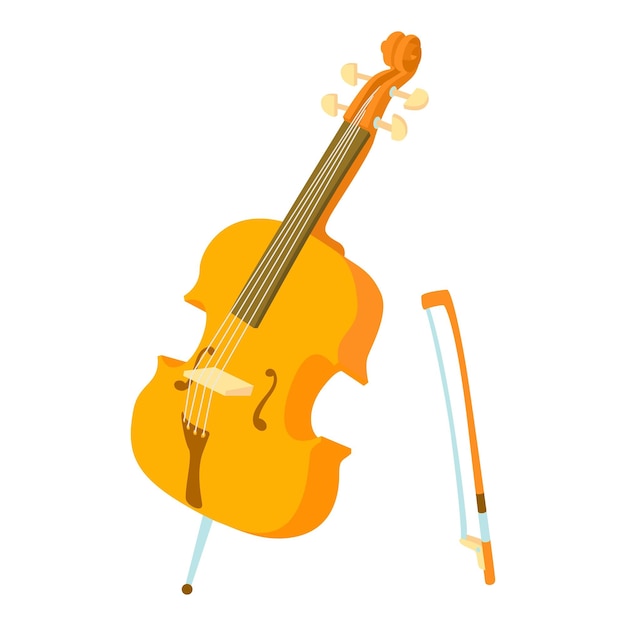 Icon van viool Cartoon illustratie van viool vector icoon voor het web