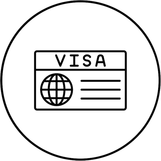 Vector icon van visa