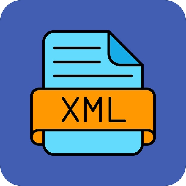 Vector icon van xml