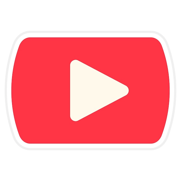 Vector icon van youtube