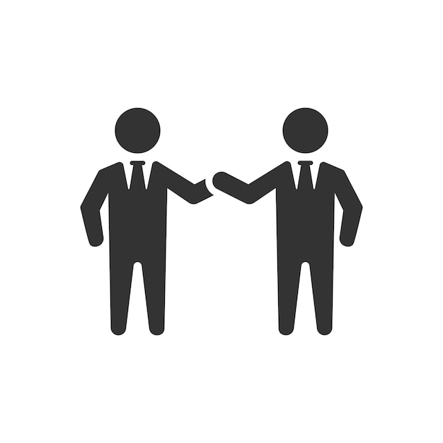 Icon van zakelijk partnerschap