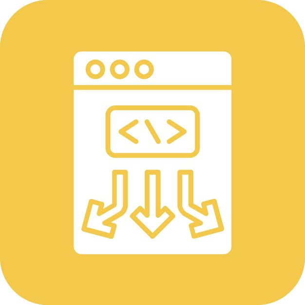 Icon vector afbeelding met lage code Kan worden gebruikt voor No Code