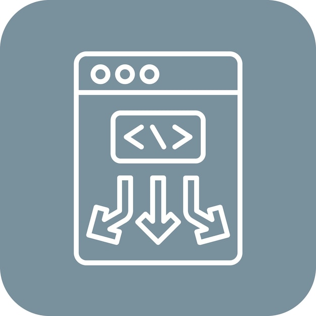 Icon vector afbeelding met lage code Kan worden gebruikt voor No Code