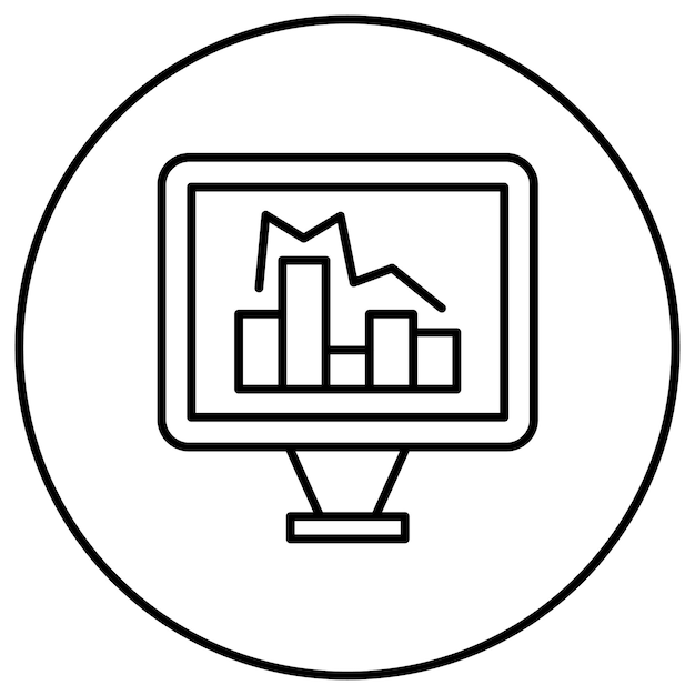 Icon vector afbeelding van Analytics Kan worden gebruikt voor projectbeheer