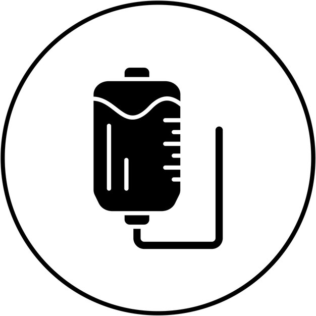 Icon vector afbeelding van bloedzak Kan worden gebruikt voor apotheek