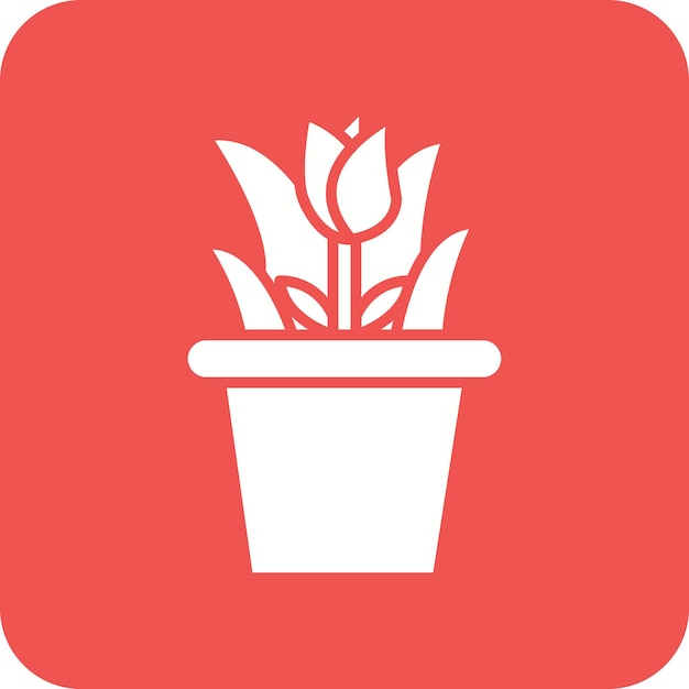 Icon vector afbeelding van bloempot Kan worden gebruikt voor de lente