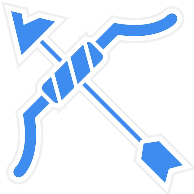 Vector icon vector afbeelding van boogschieten kan worden gebruikt voor de olympische spelen