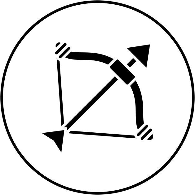 Icon vector afbeelding van boogschieten Kan worden gebruikt voor sport