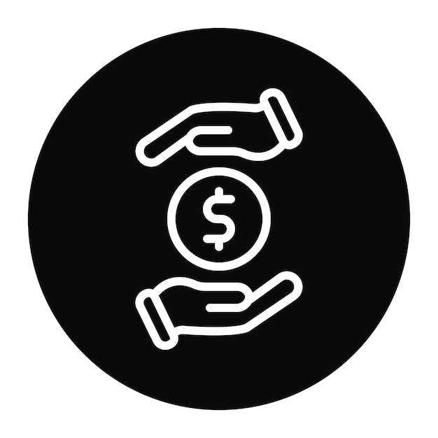 Icon vector afbeelding van de aanbetaling Kan worden gebruikt voor automobielhandelaars