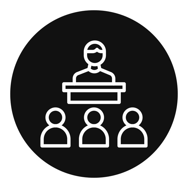 Icon vector afbeelding van de leider Kan worden gebruikt voor Core Values