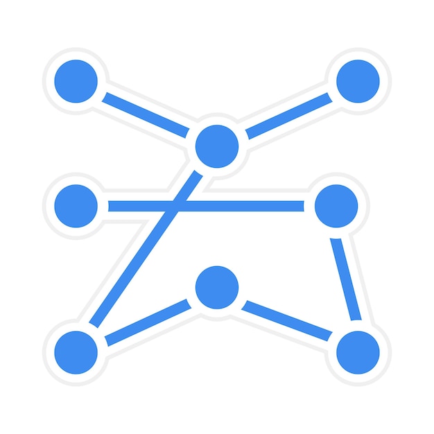 Icon vector afbeelding van de robuustheid van het netwerk Kan worden gebruikt voor het maken van netwerken