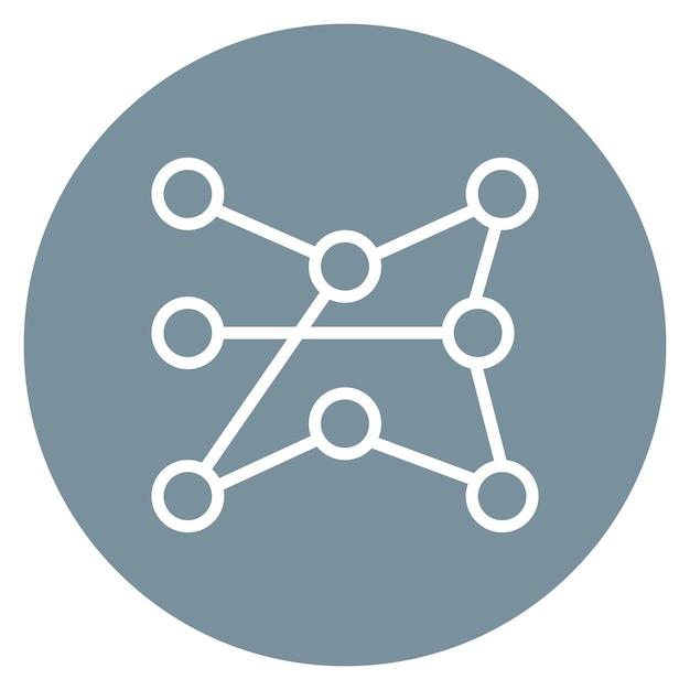 Icon vector afbeelding van de robuustheid van het netwerk Kan worden gebruikt voor het maken van netwerken