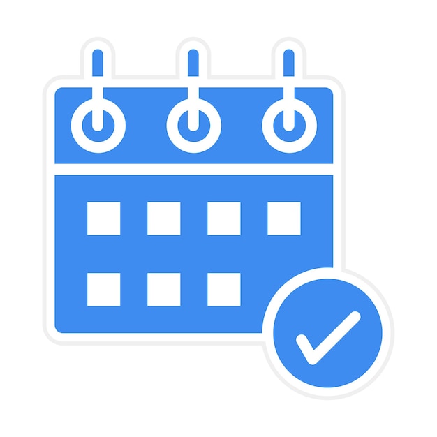 Icon vector afbeelding van de zakelijke kalender Kan worden gebruikt voor crisismanagement