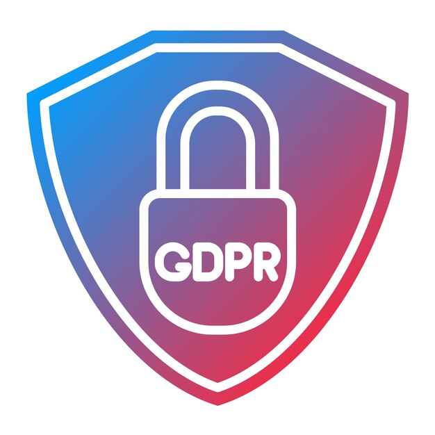 Vector icon vector afbeelding van het gdpr-beleid kan worden gebruikt voor de gdpr