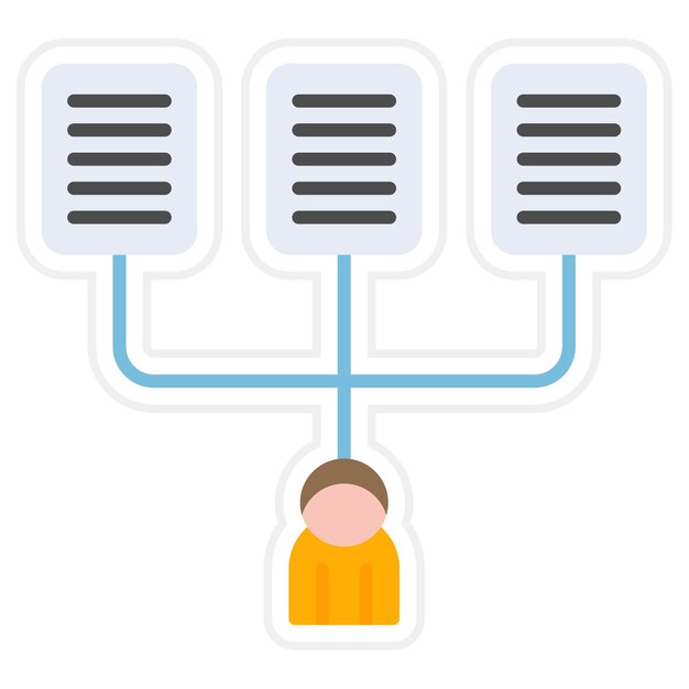 Vector icon vector afbeelding van het informatiesysteem hr kan worden gebruikt voor human resources