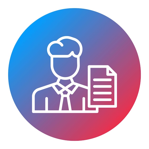 Icon vector afbeelding van klerk Kan worden gebruikt voor Diversiteit