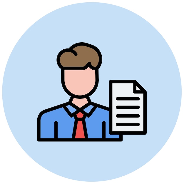 Icon vector afbeelding van klerk Kan worden gebruikt voor Diversiteit