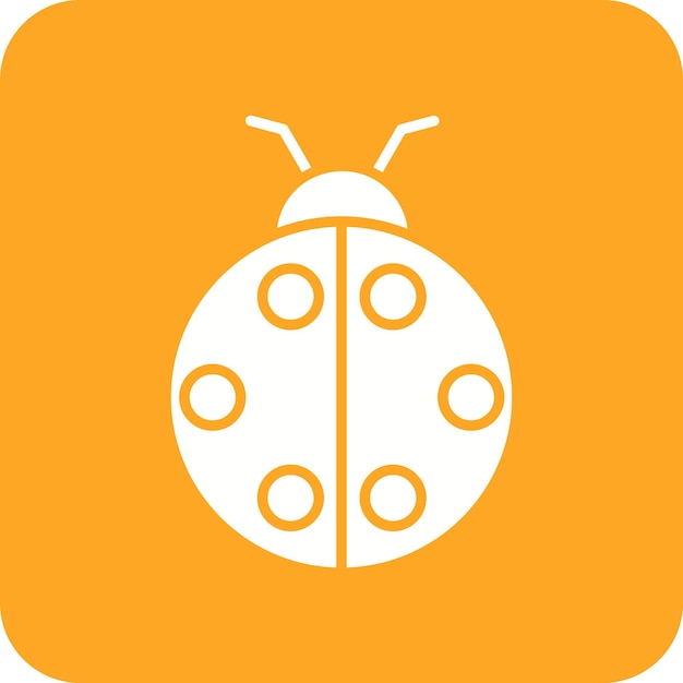 Icon vector afbeelding van ladybug kan worden gebruikt voor de lente
