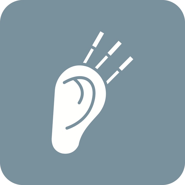 Icon vector afbeelding van oortherapie Kan worden gebruikt voor Spa