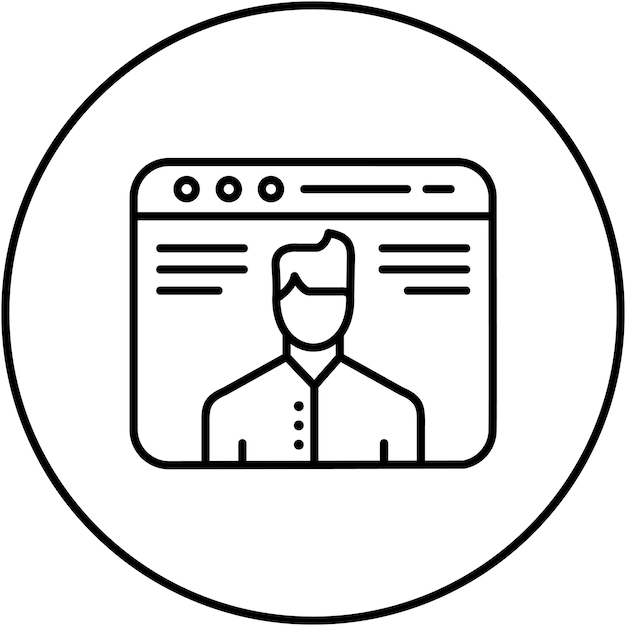 Icon vector afbeelding van paginabezoekers Kan worden gebruikt voor marketing