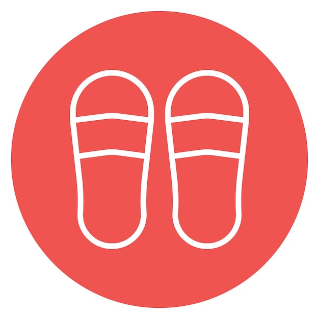Icon vector afbeelding van pantoffels Kan worden gebruikt voor verpleeghuis
