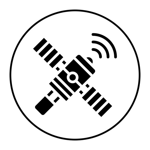 Icon vector afbeelding van ruimtestation Kan worden gebruikt voor Science Fiction