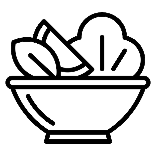 Icon vector afbeelding van salade schaal kan worden gebruikt voor lichamelijk welzijn