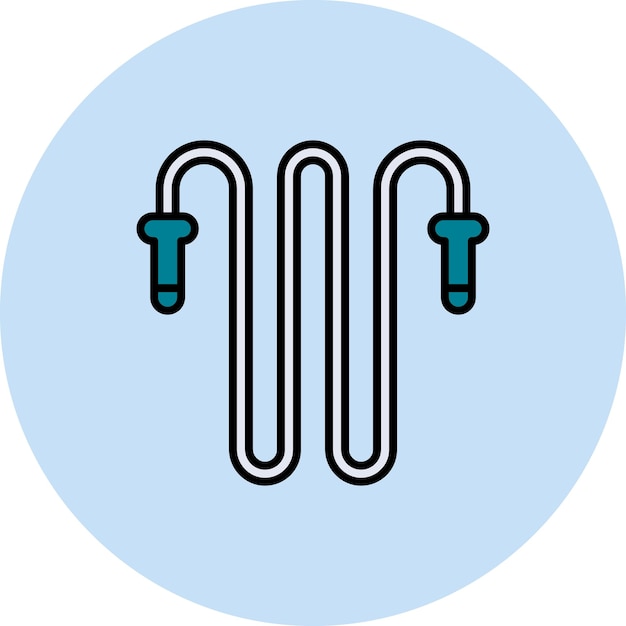Icon vector afbeelding van springen touw kan worden gebruikt voor Pilates