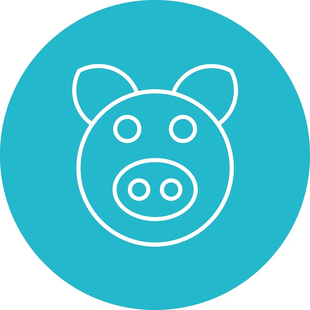 Icon vector afbeelding van varken Kan worden gebruikt voor landbouw en tuinieren